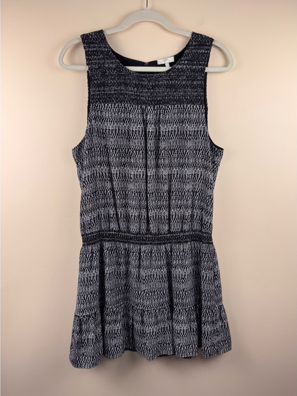 Joie Leilou Silk Drop Waist Mini Dress